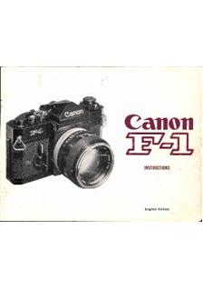 Canon F 1 manual. Camera Instructions.